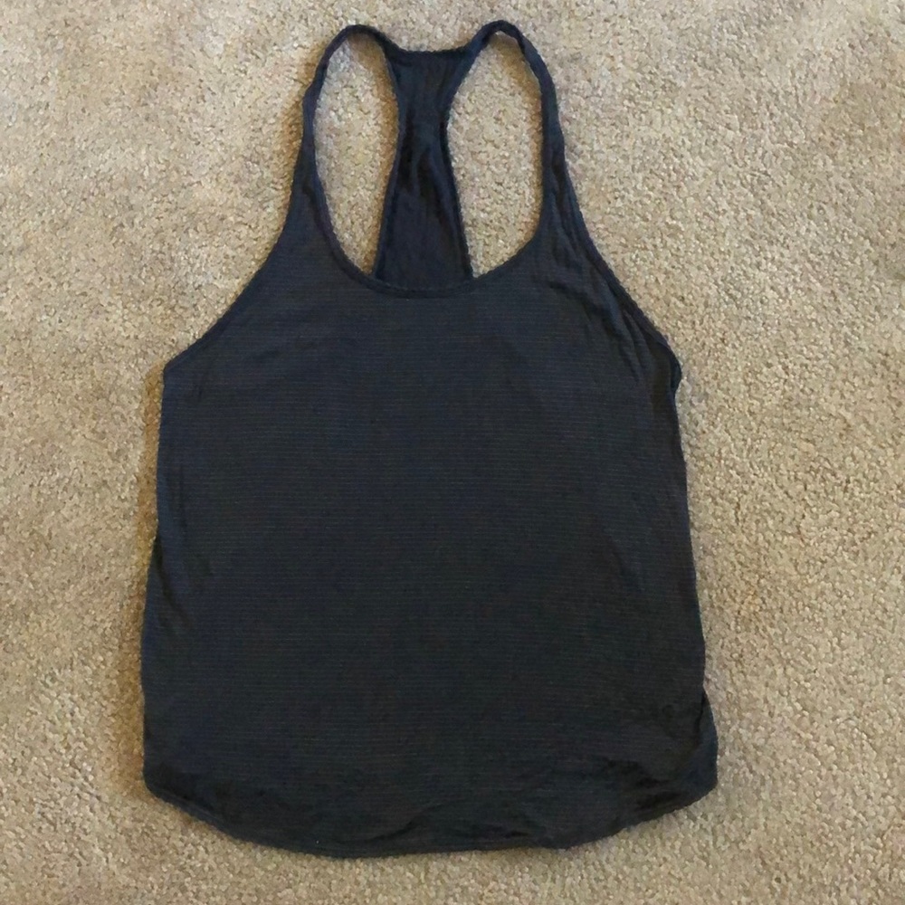 Black striped lululemon tank 8